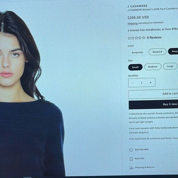 J CASHMERE 100% Pure Cashmere Horizontal Rib Boatneck Raglan Sweater Size Large - Picture 2 of 16